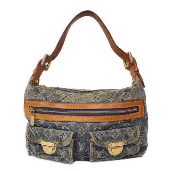 Louis Vuitton Monogram Denim Baggy PM Shoulder Bag - Picture 1 of 8